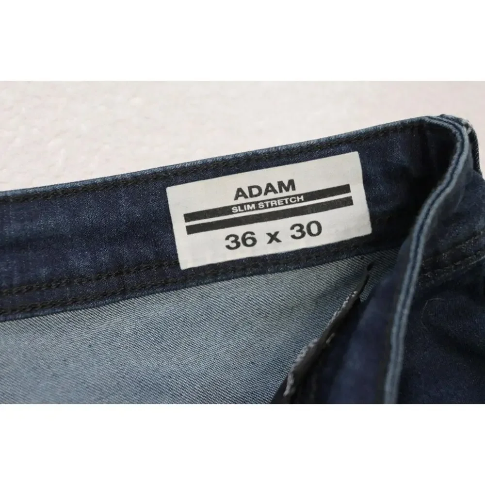 Buffalo David Bitton Adma Buckle Slim Stretch Denim Jeans Mens‎ Size 36 x 30